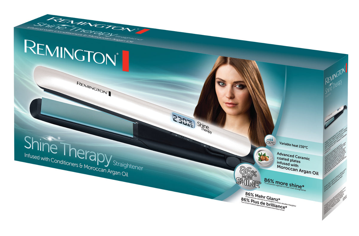 REMINGTON Haarglätter Glätteisen S8500 Shine Therapy LCD-Anzeige 150-230 °C