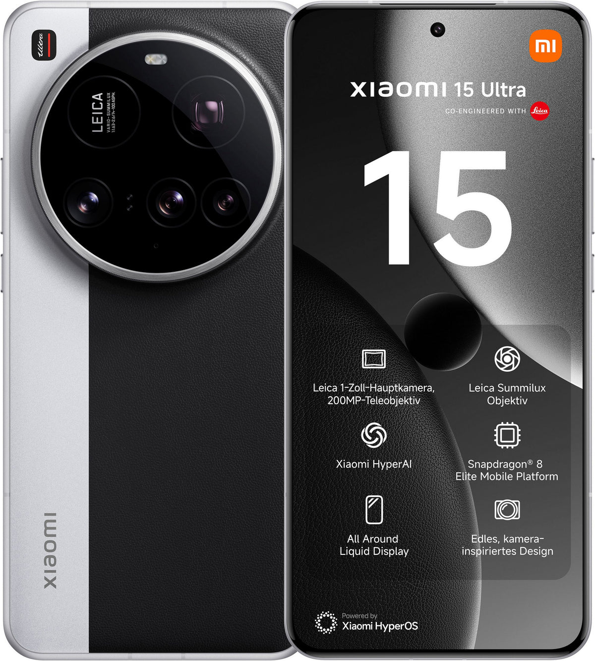XIAOMI Smartphone 15 Ultra 6,73Zoll 5G Dual SIM 512GB 50 MP silber