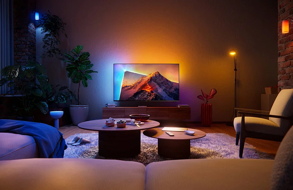 PHILIPS QLED Ambilight Fernseher 50 Zoll 126cm 4K Ultra HD Smart TV 50PQS8651/12