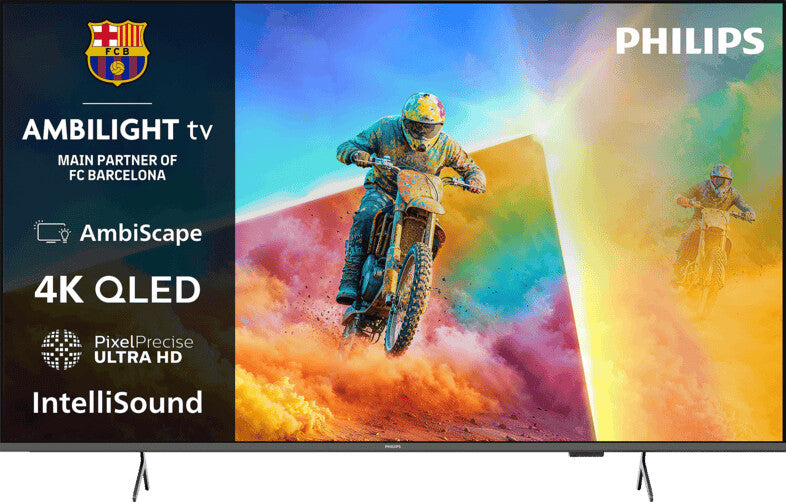 PHILIPS QLED Ambilight 55 Zoll 139 cm 4K Ultra HD Smart TV 55PQS8651/12