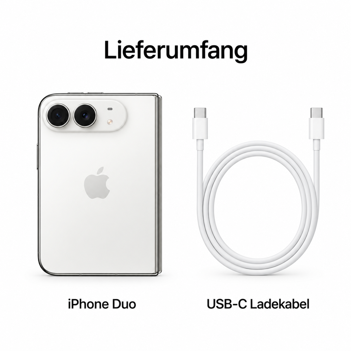 Apple iPhone Duo Sternenweiß – Lieferumfang
