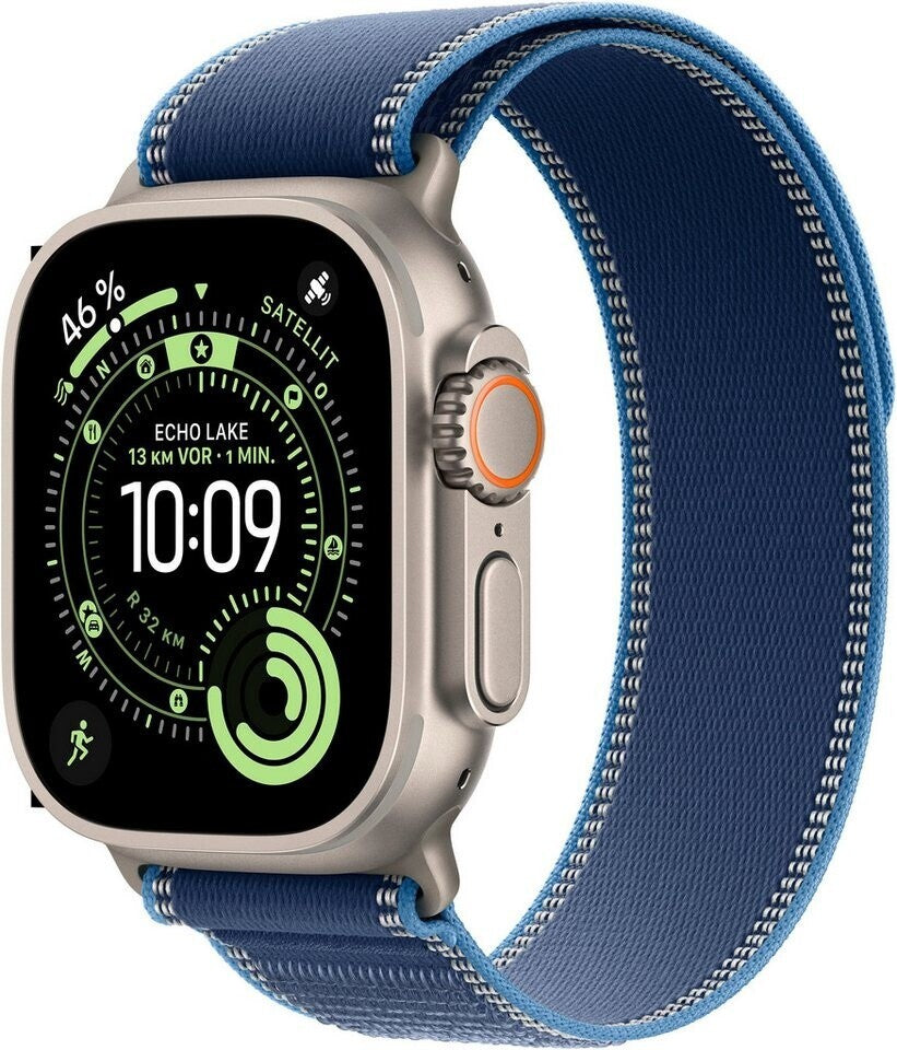 Apple Watch Ultra 3 GPS + Cellular, 49 mm Titan, Trail Loop (M/L) (MEWU4QF/A)