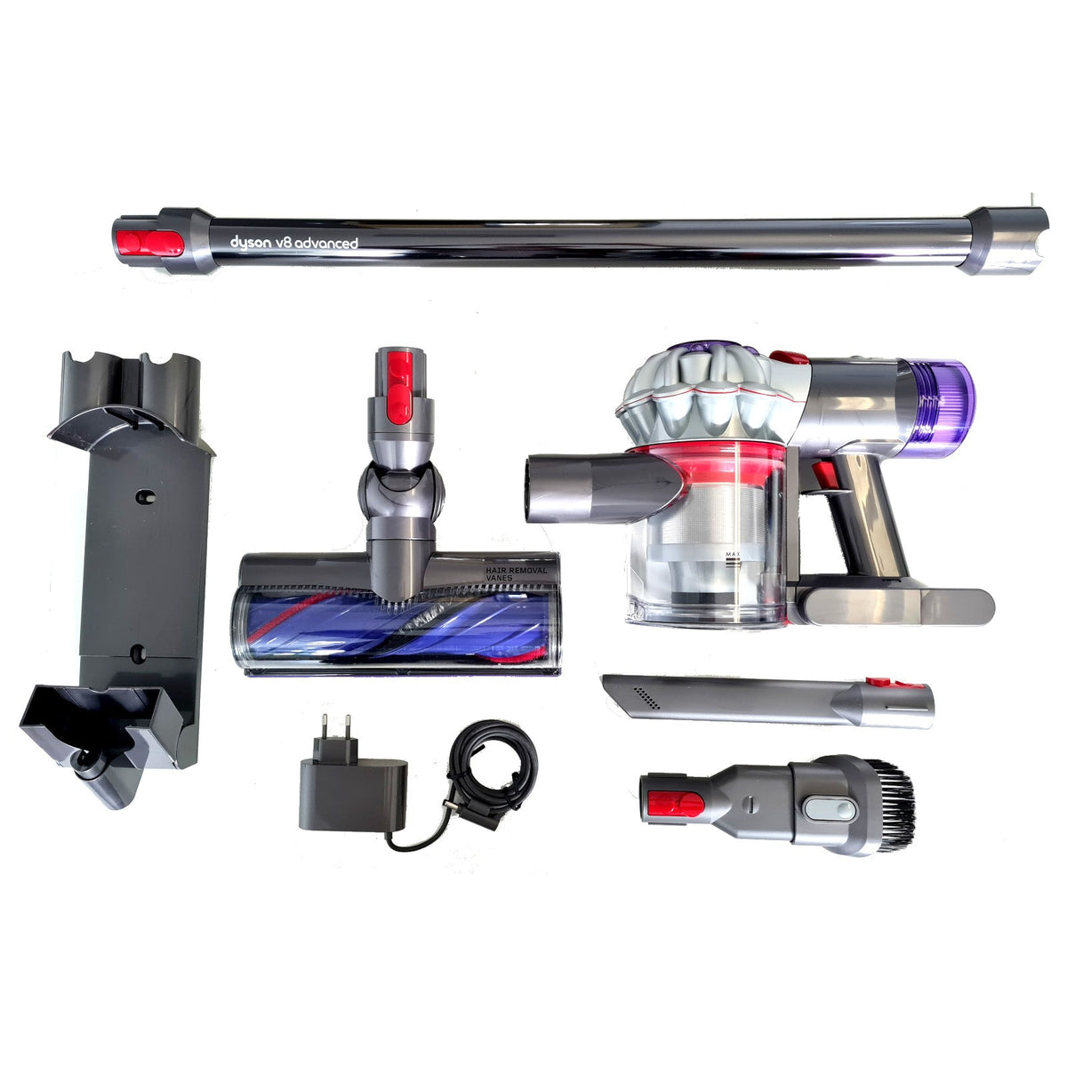 DYSON Staubsauger V8 Advanced 425W 0,54 l Beutellos Nickel/Silber