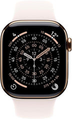 Apple Watch Series 11 GPS + Cellular, 42 mm Titan Gold, Sportarmband Rosa (M/L)