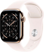 Apple Watch Series 11 GPS + Cellular, 42 mm Titan Gold, Sportarmband Rosa (M/L)