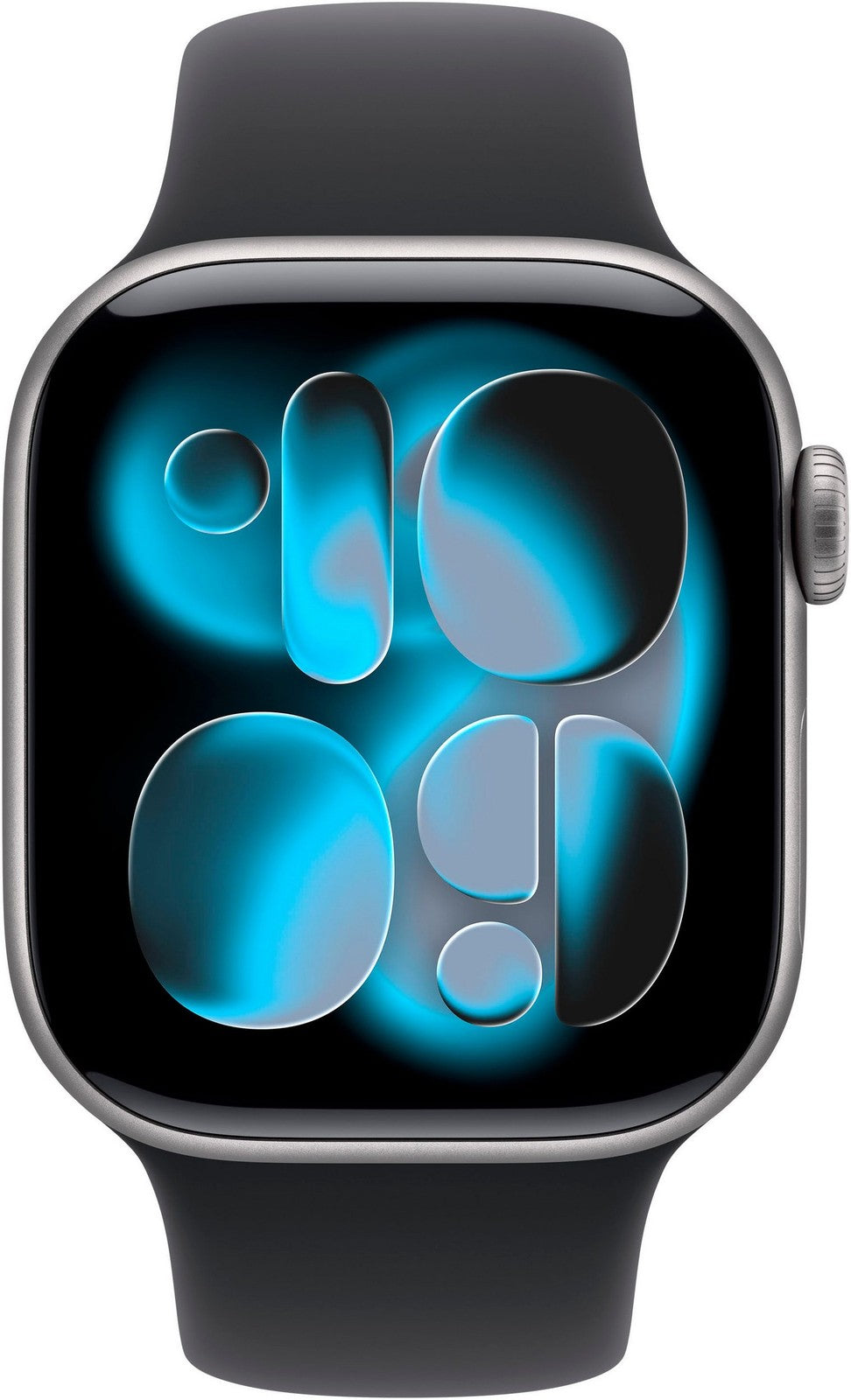 APPLE Watch S11 46mm Alugehäuse Grau Sportband Black M/L MEV44ZR/A