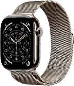 Apple Watch Series 11 GPS + Cellular, 42 mm Titan Natur, Milanaise