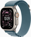 Apple Watch Ultra 3 GPS + Cellular, 49 mm Titan, Alpine Loop Blau (L)