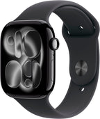 Apple Watch Series 11 GPS, 46 mm Aluminium, Sportarmband Schwarz (S/M)