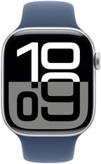 Apple Watch Series 10 GPS + Cellular, 46 mm Aluminium, Sportarmband Denim (M/L)