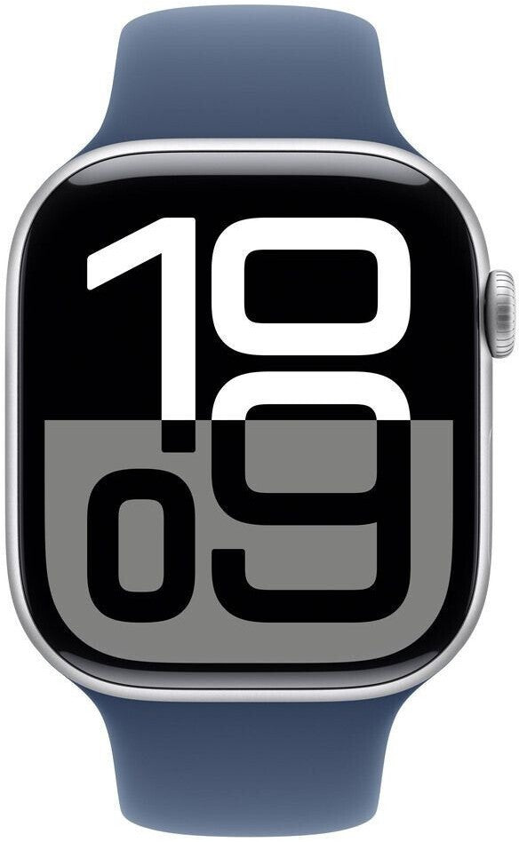 Apple Watch Series 10 GPS + Cellular, 46 mm Aluminium, Sportarmband Denim (M/L)