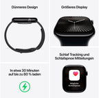 APPLE Watch S10 GPS 42 mm Alugehäuse Sportband M/L Schwarz MWWF3QF/A
