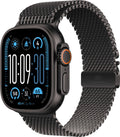 Apple Watch Ultra 2 (2024), 49 mm Titan Schwarz, Milanaise (MX5U3FD/A)