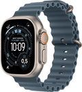Apple Watch Ultra 3 GPS + Cellular, 49 mm Titan, Ocean Armband Blau