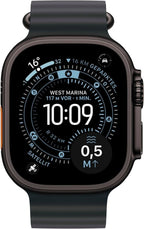 Apple Watch Ultra 3 GPS + Cellular, 49 mm Titan, Ocean Armband Schwarz