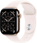 Apple Watch Series 11 GPS + Cellular, 46 mm Titan Gold, Sportarmband Rosa (S/M)