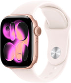 Apple Watch Series 11 GPS, 46 mm Aluminium, Sportarmband Blassrosa (M/L)