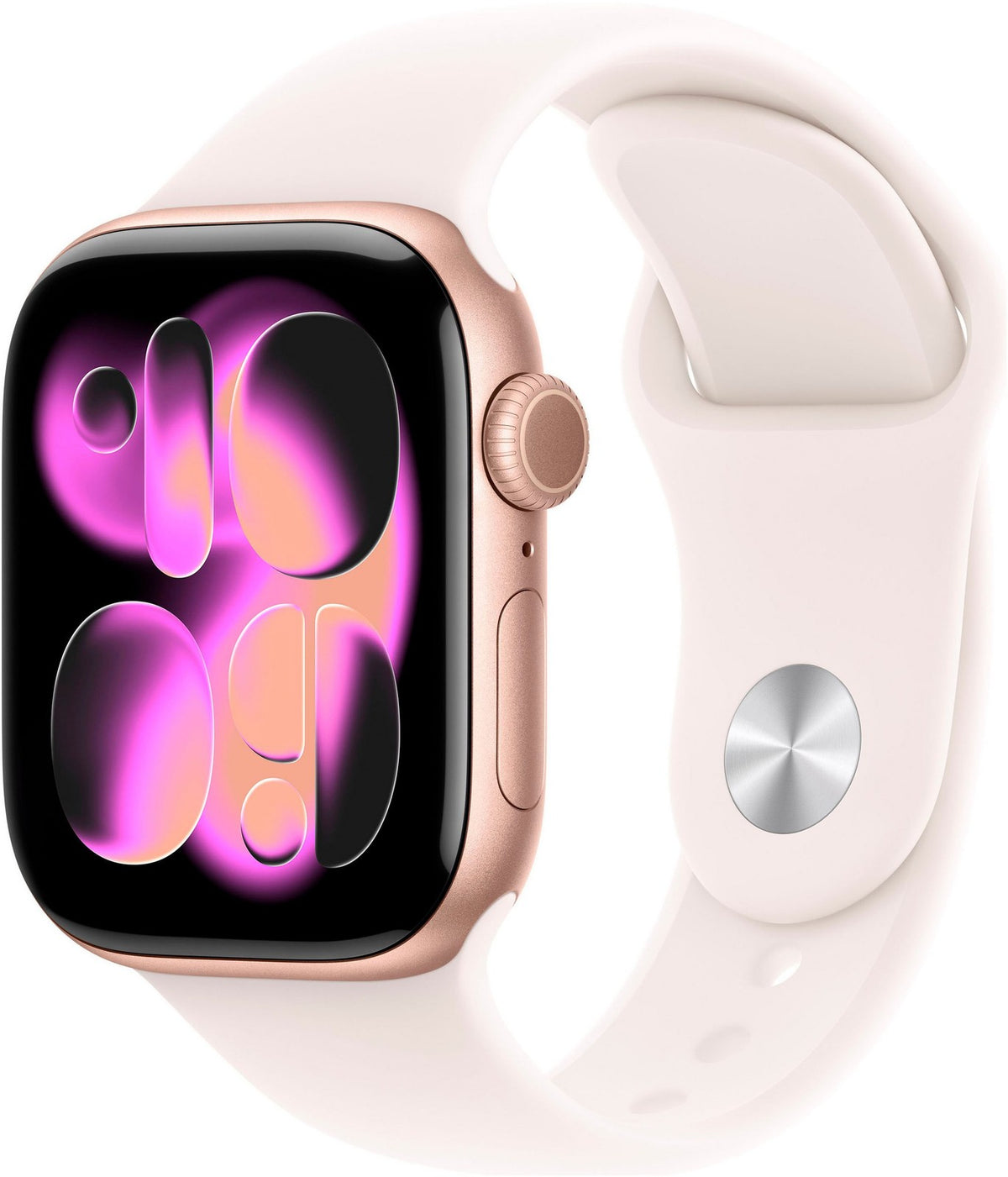 Apple Watch Series 11 GPS, 46 mm Aluminium, Sportarmband Blassrosa (M/L)