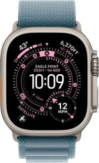 Apple Watch Ultra 3 GPS + Cellular, 49 mm Titan, Alpine Loop Blau (L)