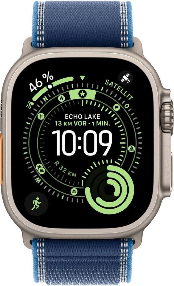 Apple Watch Ultra 3 GPS + Cellular, 49 mm Titan, Trail Loop (M/L) (MEWU4QF/A) – Ansicht 2