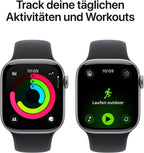APPLE Watch S11 42mm Alugehäuse Grau Sportband Black S/M MEQW4ZR/A