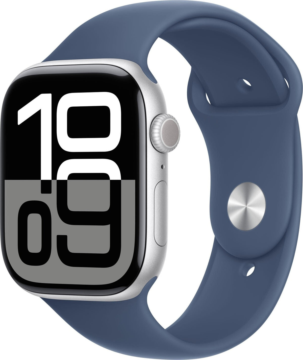 Apple Watch Series 10 GPS + Cellular, 46 mm Aluminium, Sportarmband Denim (M/L)