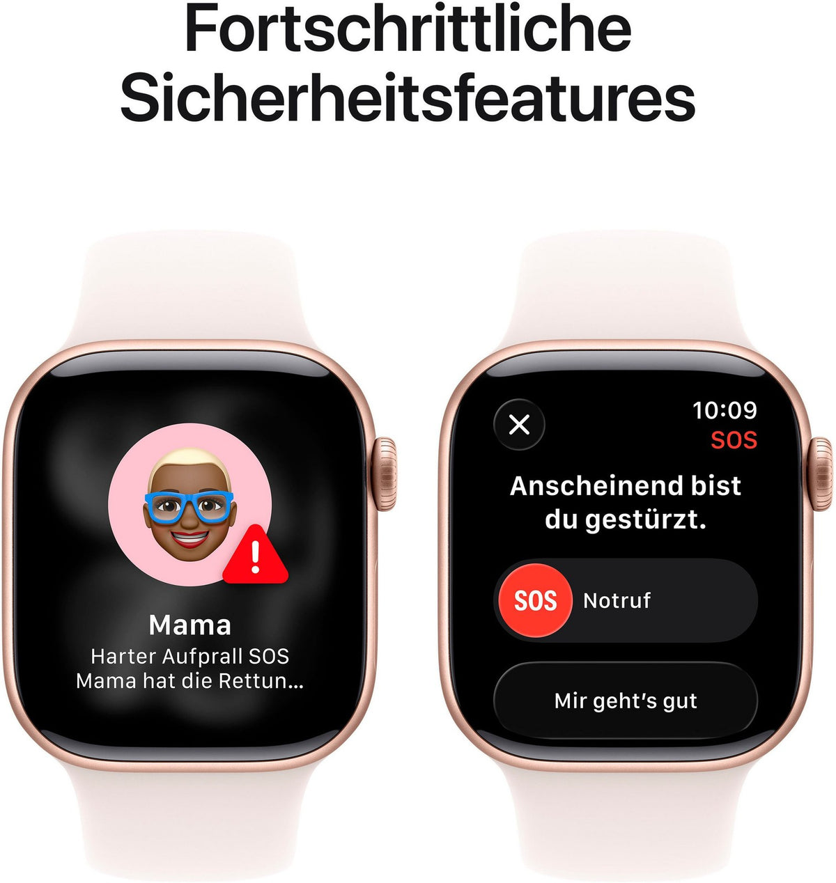 Apple Watch Series 11 GPS, 46 mm Aluminium, Sportarmband Blassrosa (M/L)