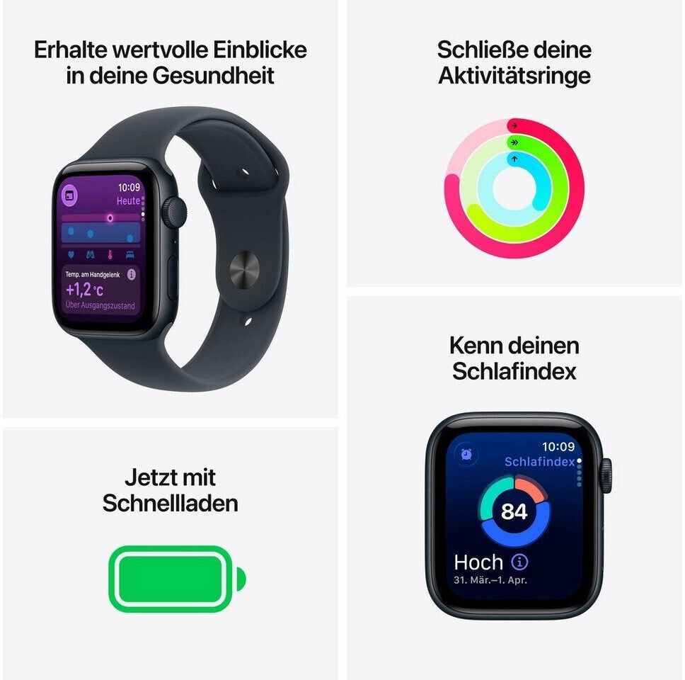 APPLE Watch SE 3 GPS 40 mm Aluminium Sportband Polarstern MEH34ZR/A