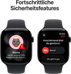Apple Watch Series 11 GPS, 46 mm Aluminium, Sportarmband Schwarz (S/M)