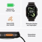 Apple Watch Ultra 3 GPS + Cellular, 49 mm Titan, Milanaise (M) (MEWY4QF/A)