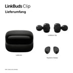 Sony LinkBuds Clip WF-LC900 Open-Ear, 2er-Set Schwarz + Beige