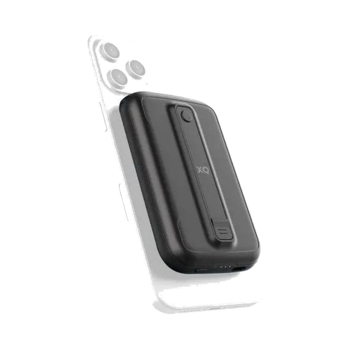 XQISIT MagSafe-kompatible Powerbank 5.000 mAh, Schwarz